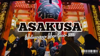 [Japan Night Walk] A day before New Year 2023 at Asakusa | Sensoji Temple | ASMR Walking in Japan