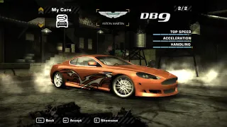 Need For Speed Most Wanted Aston Martin DB9 Tuning