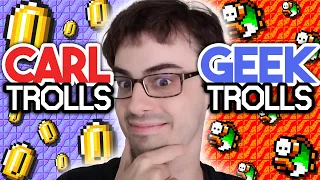 TEAM GEEK OR TEAM CARL FOR MARIO MAKER TROLLS!?