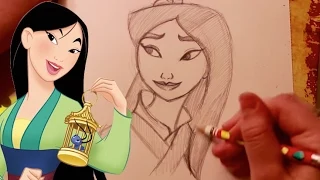 How to Draw MULAN from Disney's Mulan - @DramaticParrot