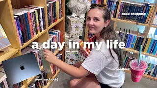 a productive day in my life vlog | buying a new laptop & book shopping!