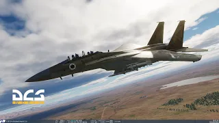 DCS F-15E Vs 3 MiG-23's, in 4K