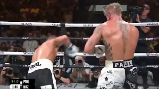 Jake Paul Knocks Down Nate Diaz | Round 5