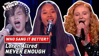 Who sang @lorenallred's "Never Enough" the best? | The Voice Kids