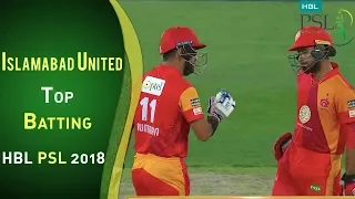 Islamabad United Batting | Peshawar Zalmi Vs Islamabad United | Match 4 | HBL PSL 2018 | 24 Feb| PSL