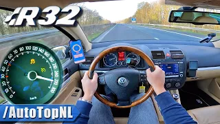 VW GOLF R32 MK5 *270KMH* TOP SPEED on AUTOBAHN [NO SPEED LIMIT] by AutoTopNL