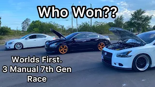 Worlds first 3 way 6-Speed Manual swapped 7th Gen Maxima Race.. #cars #1320video #mexico