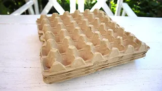 I noticed this idea among the poor. Collected egg trays and amazed everyone