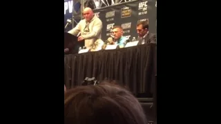 Conor Mcgregor at UFC 194 pre fight press conference