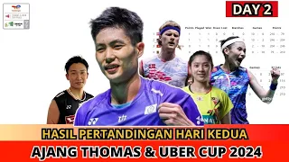 HASIL THOMAS DAN UBER CUP 2024 DAY 2~TIM UNGGULAN MASIH BERLANJUT!