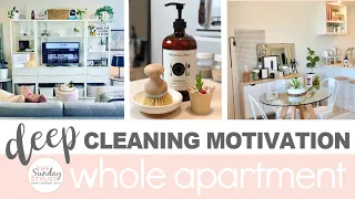 EXTREME CLEANING MOTIVATION - WHOLE APARTMENT DEEP CLEAN WITH ME || THE SUNDAY STYLIST