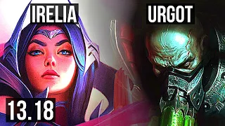 IRELIA vs URGOT (TOP) | 1.8M mastery, 700+ games, Legendary | NA Master | 13.18