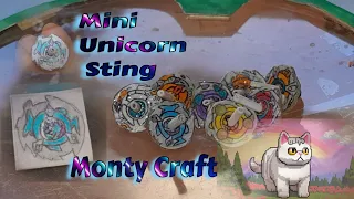 Como hacer a Unicorn Sting 🦄 Beyblade X/ Versión mini/ Monty Craft.