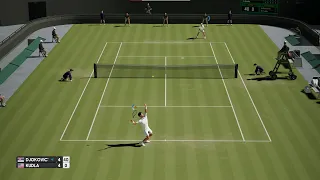 Novak Djokovic vs Denis Kudla ATP Wimbledon 21/AO International Tennis [1080x60 fps]