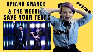 Ariana Grande and The Weeknd Save Your Tears Live New Zealand Vocal Coach Reaction and Analysis
