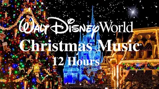 Christmas on Main Street at Magic Kingdom - Disney World Music & Ambience 12 Hours