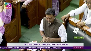 Minister R.K.Singh intoduces the Energy Conservation (Amendment) Bill, 2022 in Lok Sabha