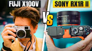 Fuji X100V VS. Sony RX1R II