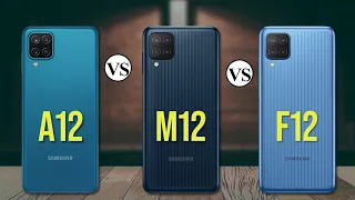 Samsung A12 Vs Samsung M12 Vs Samsung F12