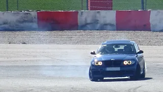 BMW E87 130i chasing E46 M3... sideways (part 3)