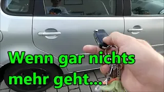 VW Polo 9N  --  Tür auf bekommen, die nicht mehr auf geht