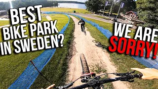 MTB BIKE PARK CARNAGE AND DOWNHILL CARS! *how can they let us do this?!*