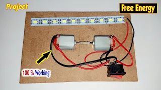 How To Make Free Energy With 2 Motors | Project | Create Tech Ideas