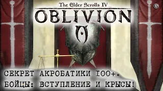 Oblivion 111 Вступление в Бойцы Снова крысы Секрет акробатики 100 плюс