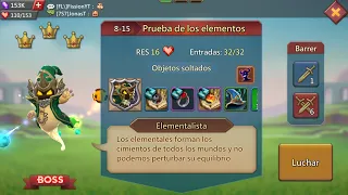 Lords Mobile - Ganamos la Etapa Élite 8-15 Prueba de los Elementos!!