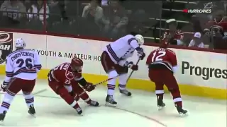 Eric Staal crushes brother Marc 2/22/11