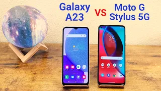 Samsung Galaxy A23 vs Motorola Moto G Stylus 5G