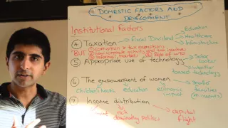 Y2/IB 8) Institutional Factors and Development - Taxation, Technology, Women, Income Distribution
