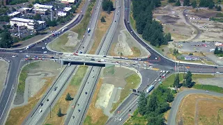 Time Lapse: Converting Marvin Road overpass into a diverging diamond interchange