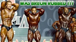 Classic Physique 2019 Mr Olympia Final Posedown - Was Breon Robbed?