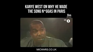 Kanye West explains why he made the song N*ggas in Paris! 🤣🤣🤣 #shorts