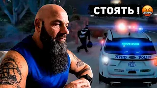 🚔 Американский полицейский смотрит работу полиции в ГТА 5 !