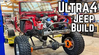 Long Arm Suspension is Installed!! And a New LS Front Drive - Ultra4 JK Build - Ep11