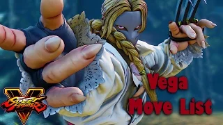 Street Fighter V - Vega Move List