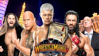 WWE WRESTLEMANIA 41 THE ROCK VS CODY RHODES & SETH ROLLINS VS ROMAN REIGNS MUST WATCH!!