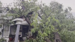 Roofs torn off, power lines down after possible tornado hits West Temple