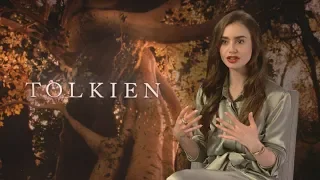 Nicholas Hoult and Lily Collins talk about their new movie 'Tolkien'