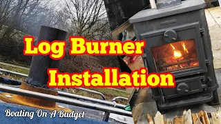 How to INSTALL a Morso Squirrel Log Burner and Flue on a narrowboat.