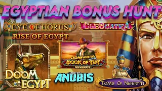 EGYPTIAN BONUS HUNT - EYE OF HORUS - PYRAMYTH - DOOM OF EGYPT - 4 FANTASTIC FISH - CLEOCATRA & MORE