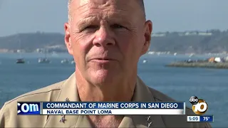 Commandant of Marine Corps in San Diego