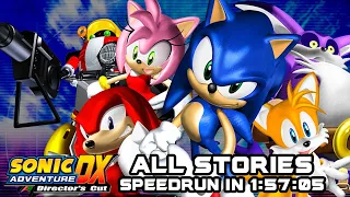 Sonic Adventure DX All Stories speedrun in 1:57:05