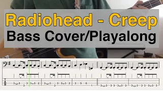 Radiohead - Creep - Bass Cover with tabs and notation