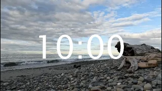 10 Minute Timer - Wave Sounds and Relaxing Music Classroom Timer