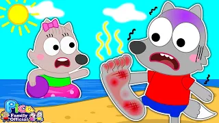 Pica Learn Good Habits with Hot vs Cold Challenge ☀️🌊 More Funny Stories for Kids | Family Official