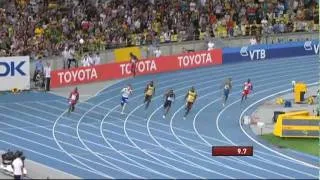 200m Men Final IAAF World Championships 2011 Daegu Usain Bolt 19.40