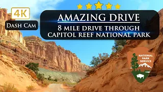 Incredible Scenic Drive of Capitol Reef National Park in 4K Ultra HD